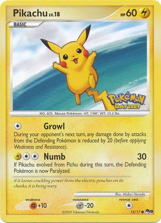 Pikachu - 15-17 - Pokemon Day 2009 Promo