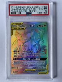 pokemon psa graded cards arceus dialga palkia gx 258 236 psa 10