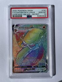 pokemon psa graded cards centiskorch vmax 191 189 psa 10