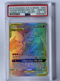 pokemon psa graded cards charizard braixen gx 251 236 psa 10