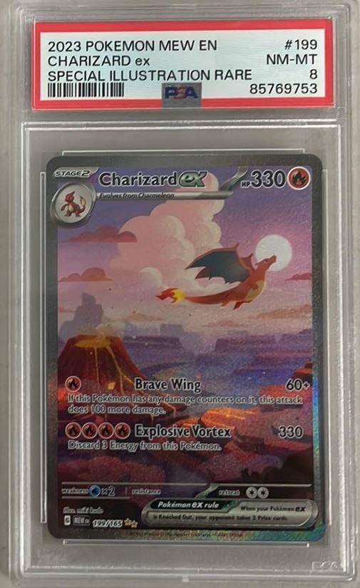 Charizard EX - Special Illustrator Rare - 199-165 PSA 8