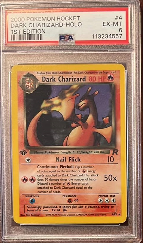 Dark Charizard - 4-82 1st Edition - PSA 6