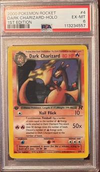 pokemon psa graded cards dark charizard 4 82 1st edition psa 6
