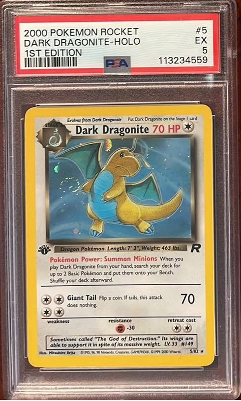 Dark Dragonite 5-82 - 1st edition PSA 5
