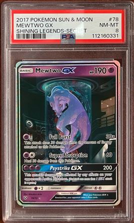 Mewtwo GX - 78/73 - PSA 8