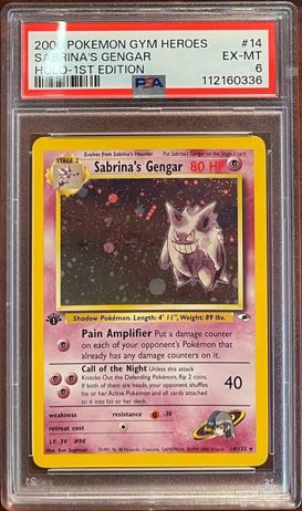 Sabrina's Gengar - 14-132 - 1st Edition - PSA 8