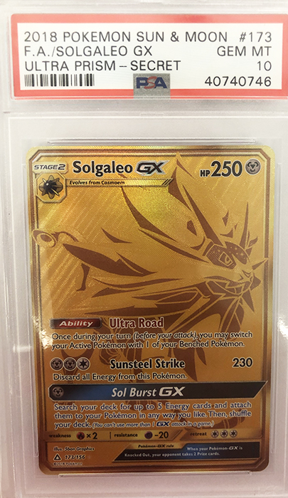 Solgaleo GX 173-156 Secret - PSA 10