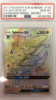 pokemon psa graded cards sylveon gx 158 145 rainbow psa 10