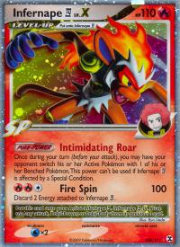 pokemon rising rivals infernape lv x 108 111