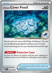 pokemon s v black bolt antique cover fossil 080 086