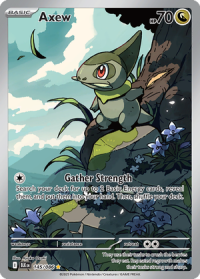 pokemon s v black bolt axew 145 086 illusrator rare