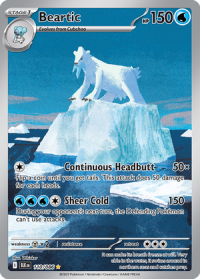 pokemon s v black bolt beartic 110 086 illusrator rare