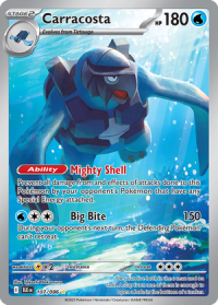 pokemon s v black bolt carracosta 107 086 illusrator rare