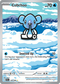 pokemon s v black bolt cubchoo 109 086 illusrator rare