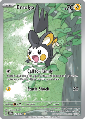 Emolga - 112-086 - Illusrator Rare