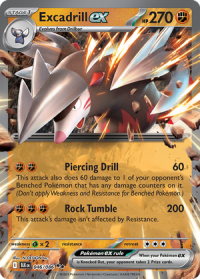 pokemon s v black bolt excadrill ex 046 086