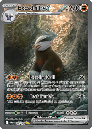 Excadrill EX - 168-086 - Special Illustrator Rare
