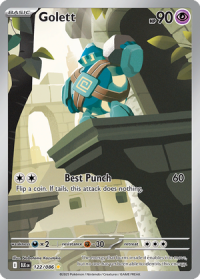 pokemon s v black bolt golett 122 086 illusrator rare