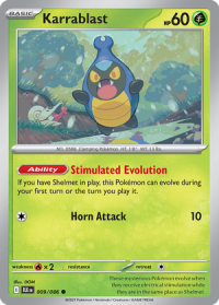 pokemon s v black bolt karrablast 009 086