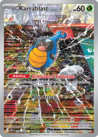 pokemon s v black bolt karrablast 094 086 illustrator rare