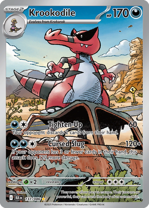 Krookodile - 137-086 - Illusrator Rare