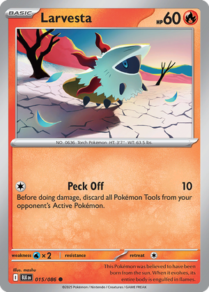 Larvesta - 015-086 (Master Ball)