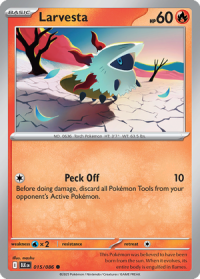 pokemon s v black bolt larvesta 015 086 master ball