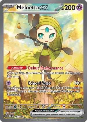 Meloetta EX - 167-086 - Special Illustrator Rare