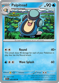 pokemon s v black bolt palpitoad 020 086 poke ball
