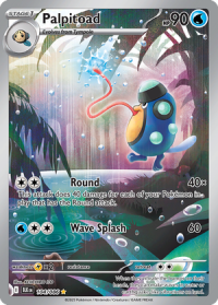 pokemon s v black bolt palpitoad 104 086 illusrator rare