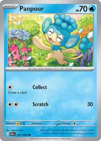 pokemon s v black bolt panpour 017 086 poke ball