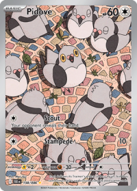 pokemon s v black bolt pidove 148 086 illusrator rare