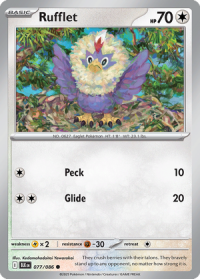 pokemon s v black bolt rufflet 077 086 master ball