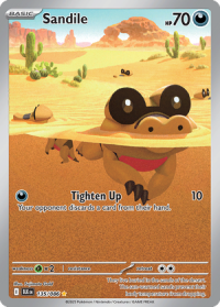 pokemon s v black bolt sandile 135 086 illusrator rare