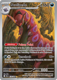 pokemon s v black bolt scolipede 134 086 illusrator rare