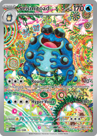 pokemon s v black bolt seismitoad 105 086 illusrator rare