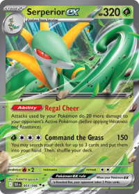 pokemon s v black bolt serperior ex 003 086