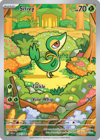 pokemon s v black bolt snivy 087 086 illusrator rare