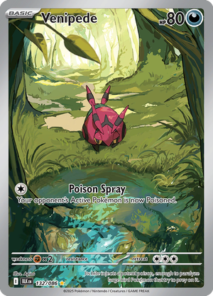 Venipede - 132-086 - Illusrator Rare