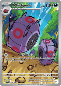 pokemon s v black bolt whirlipede 133 086 illusrator rare