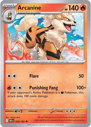 Arcanine - 028-182 (RH)