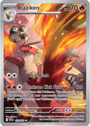 Blaziken - 192-182 - Illustrator Rare