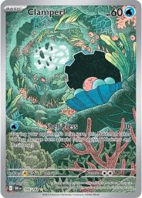 pokemon s v destined rivals clamperl 195 182 illustrator rare