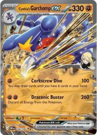 pokemon s v destined rivals cynthia s garchomp ex 104 182