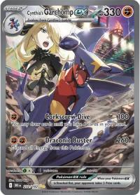 pokemon s v destined rivals cynthia s garchomp ex 232 182 special illustrator rare