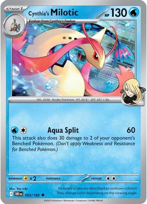 Cynthia's Milotic - 053-182 (RH)