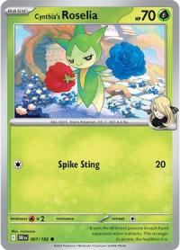 pokemon s v destined rivals cynthia s roselia 007 182