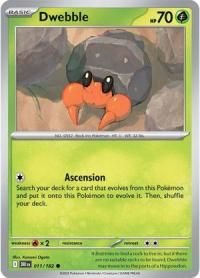 pokemon s v destined rivals dwebble 011 182