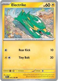 pokemon s v destined rivals electrike 075 182