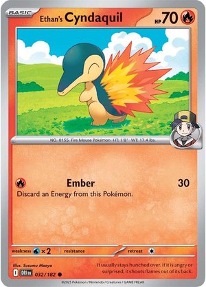 Ethan's Cyndaquil - 032-182 (RH)